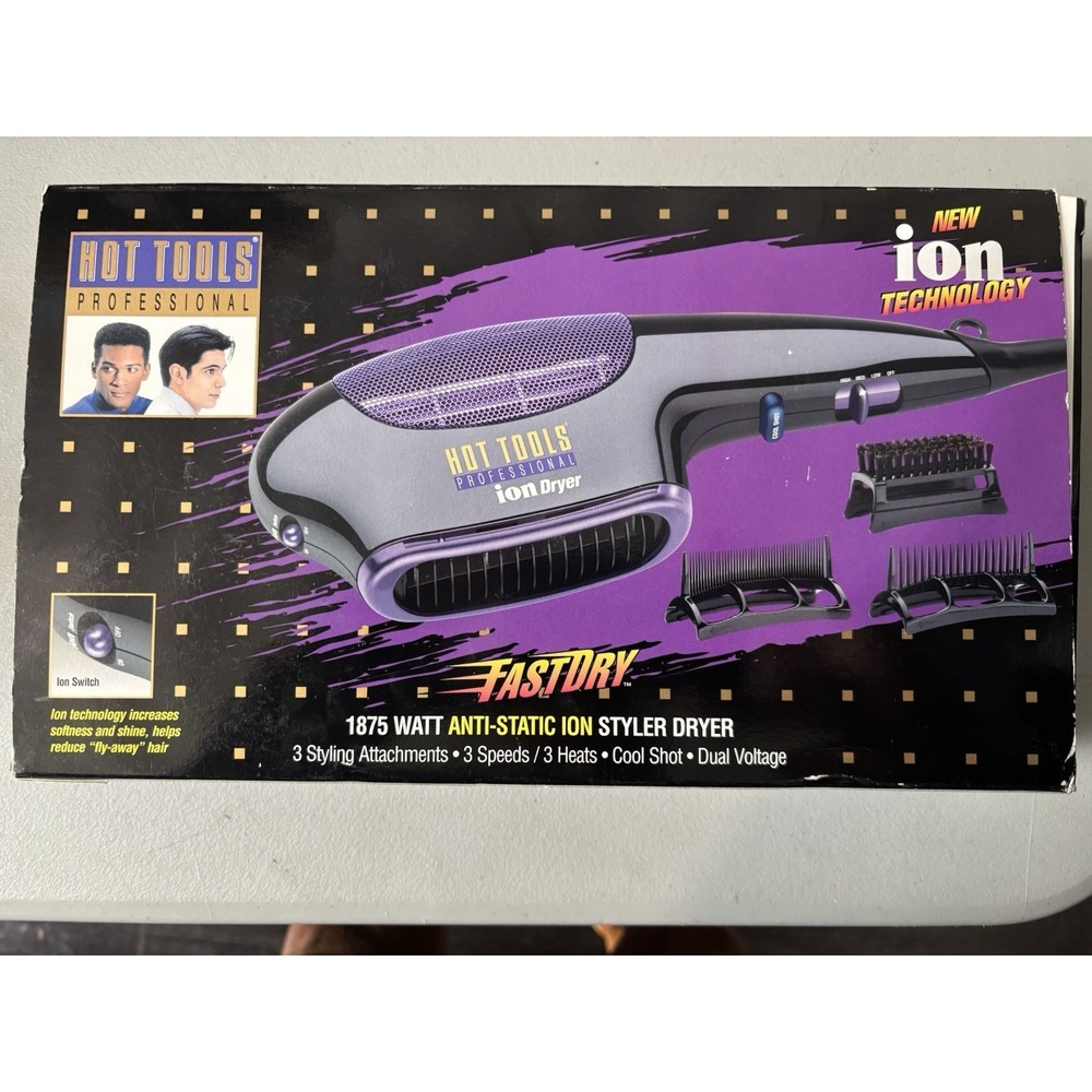 Hot Tools 1875 Watt Anti Static Ion Styler New In Box